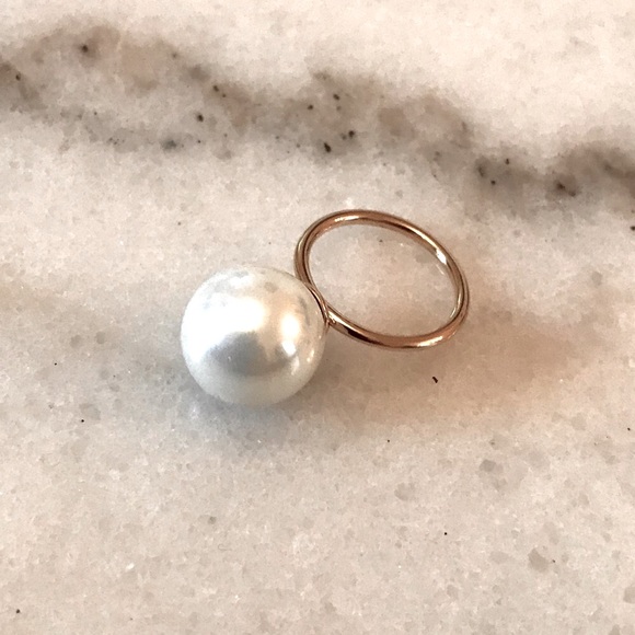 Aurelie Bidermann Jewelry - ⭐️FIRM PRICE⭐️NWOT Aurelie Bidermann Faux Pearl Statement Ring